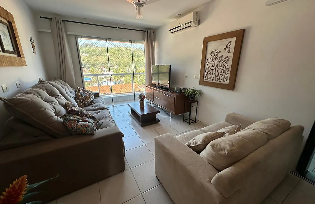 Maravilhosa Cobertura Apto Com Vista Para O Mar - Praia Da Enseada Em Ubatuba-1